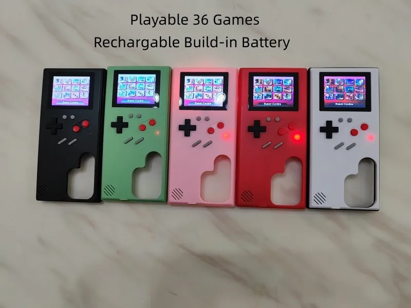 36 Classic Color Display Game Playable Gameboy Case For Samsung Galaxy S23 S22 S21 Ultra Plus Retro Protection Phone Cover