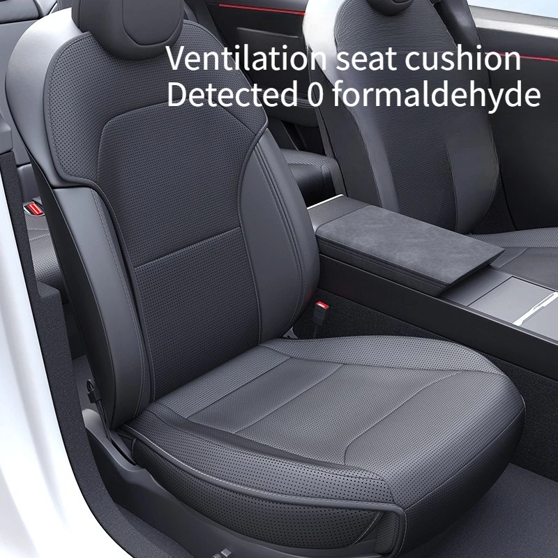 

Car Seat Mats for Tesla Model Y Juniper 2025 Breathable All Season Back Seat Pad Protector Covers Nappaleather Cushion Accessori