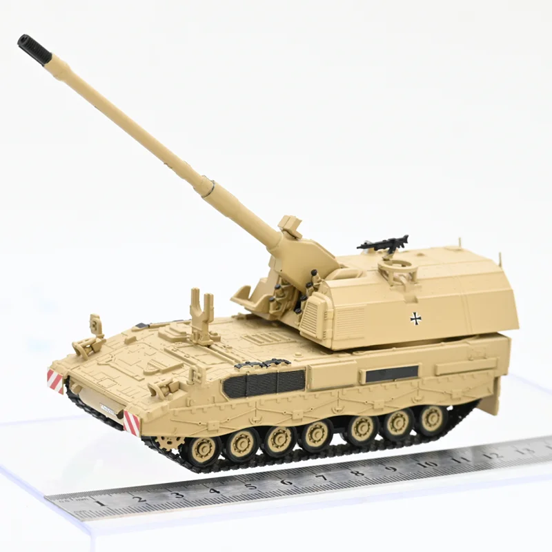 

1/72 Scale Sanrong 62001C German PZH2000 Self-propelled Artillery Tank Sand Color Finished Model Collection Toy Gift