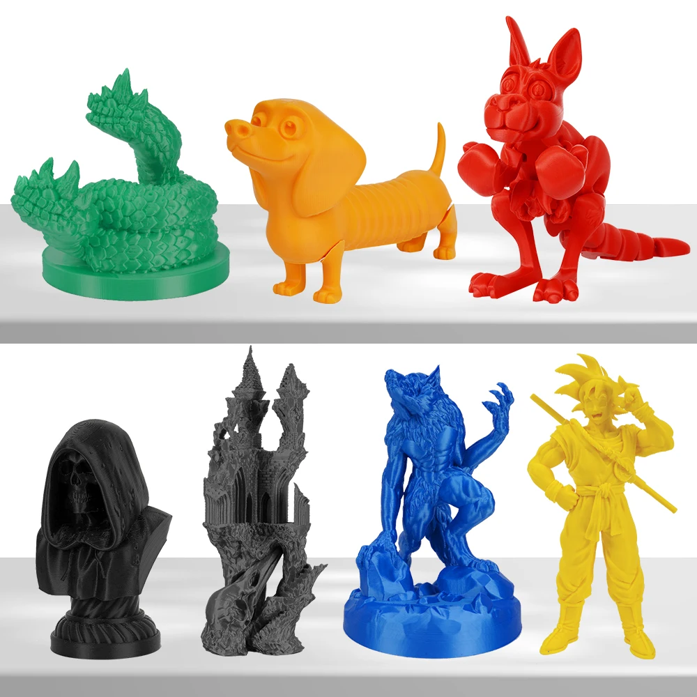 Imagem -06 - Multicolor 3d Printer Materiais para Impressora 3d Fdm Pla Petg Tpu Filamento Abs Precisão Dimensional Mais 0.03 mm 10kg 1.75 mm