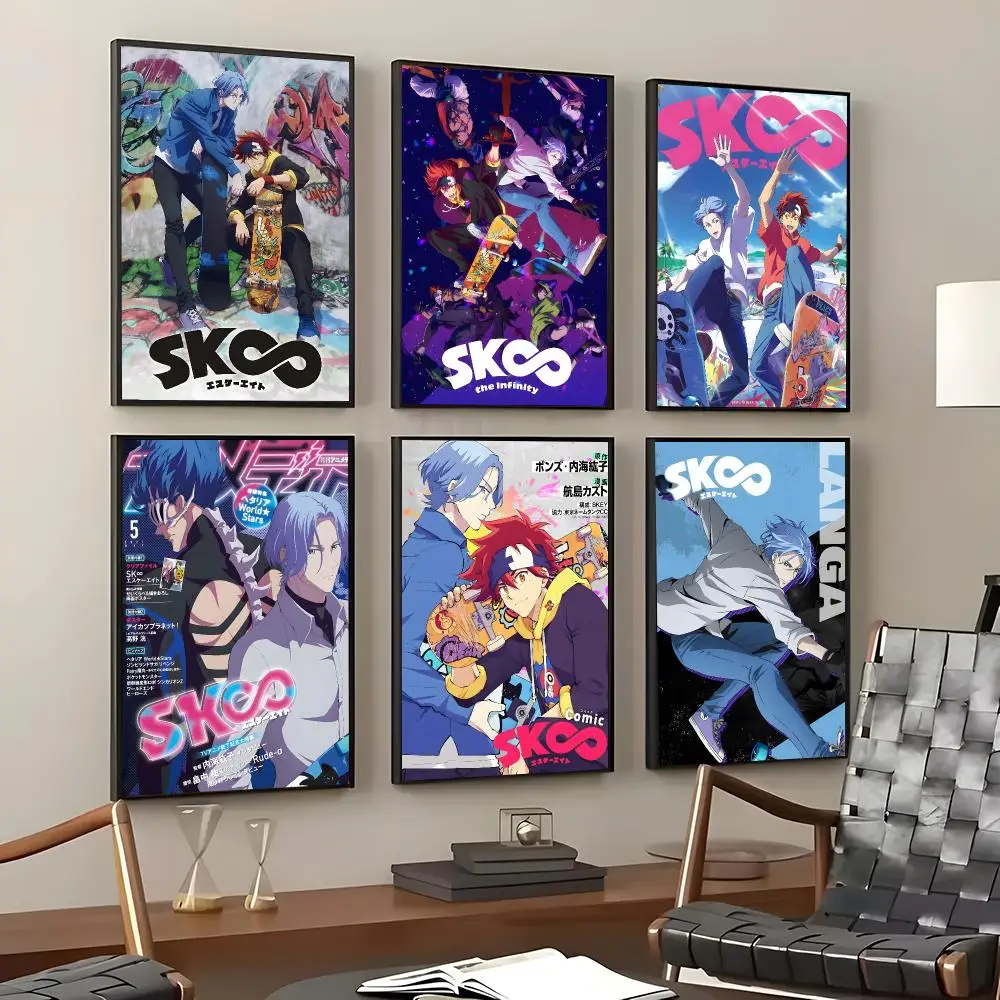 Anime SK8 the Infinity Poster Self-Adhesive Waterproof Wall Stickers Coffee Bar Home Wall Decor