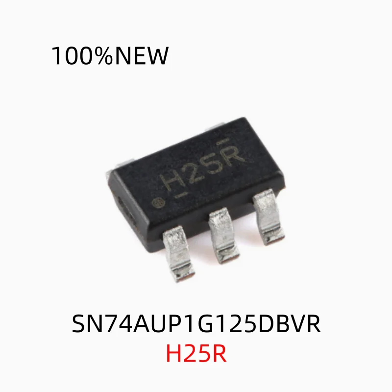 (10 Pieces) 100% New Sn74Aup1G125Dbvr with Silk Screen H25R, Packaged in Sot23-5, Three-State Output Single-Channel Low-Power Bus Buffer Gate Chip
