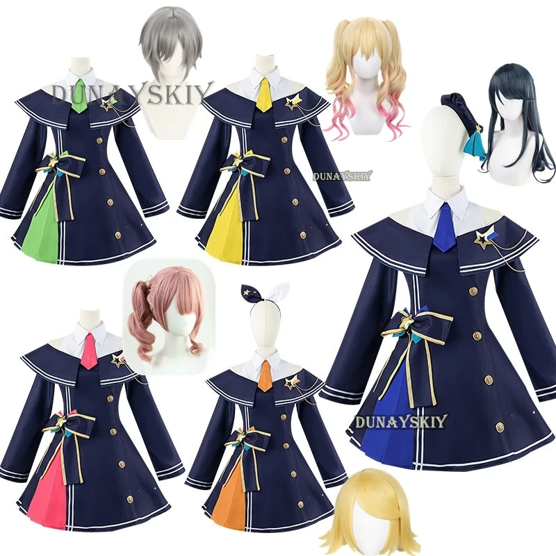 

ANIME Project Sekai Colorful Stage Cosplay Tenma Saki Hinomori Shiho Hoshino Ichika Mochizuki Honami Leo/need Costume Set