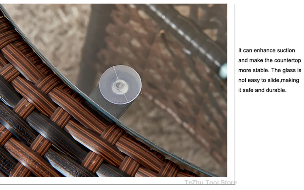 PVC Round Glass Table Top Soft Anti Slip Pads Non Adhesive Bumpers Pad Plastic Suction Pad For Table Glass Top