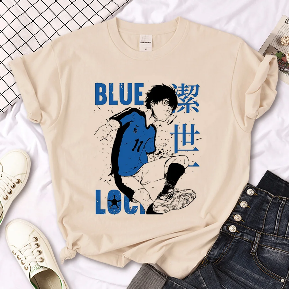 Blue Lock t-shirts women funny Y2K harajuku Tee girl Japanese graphic harajuku clothing