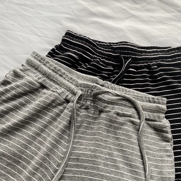 Pants Women Shorts Club Elastic Waist Lace Up Striped Trousers Y2k Streetwear Elegant Splice Work Casual Loose Summer 2026