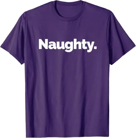 Naughty Pun TICE Nits T-Shirt, Y2k mit dem Aufdruck „Naughty“ und lustigen grafischen Buchstaben, Humorvolles Kurzarm-Shirt aus weicher Baumwolle – Detail 12