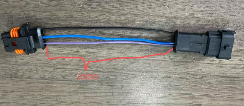 Customized 20CM 3p plug harness