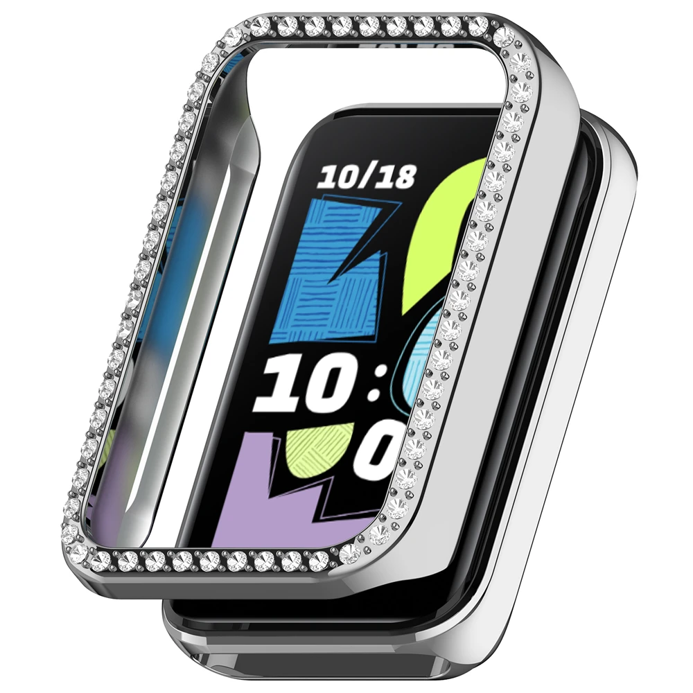 Protective Case For Honor band 11 11pro 10 hollowed out single row diamond hollow Cover