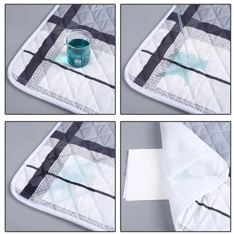 50x70 cm Lavabile Materasso Urina Zerbino per I Più Piccoli Del Bambino Simpatico Cartone Animato Letto Protezione Pannolino Biancheria Da Letto Cuscinetti Per Urina Panno Traspirante