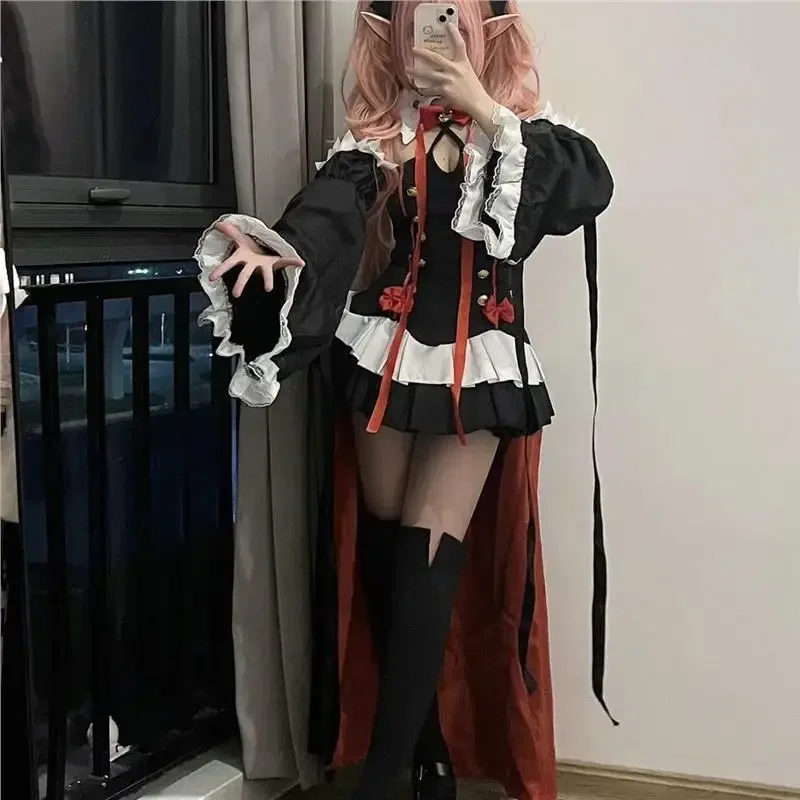 Halloween Horned Angel Cosplay Costume Complete Cosplay Costume Set Includes All Accessories view 3