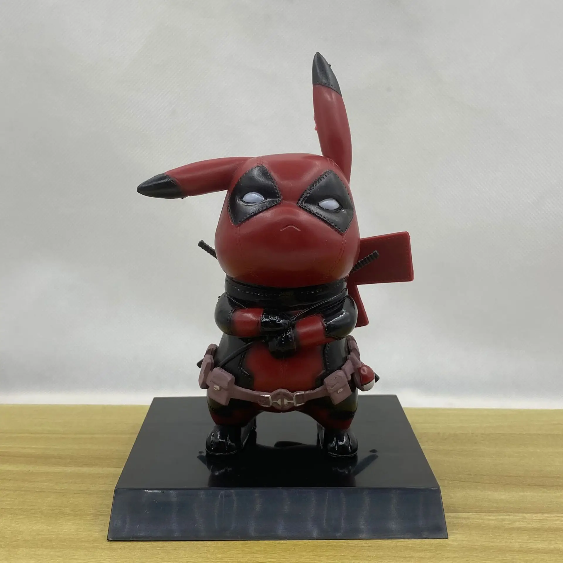 11cm Pokemon Anime Figure PVC Pikachu Cosplay Deadpool Cartoon Action Figures Kawaii Model Collection Ornaments Kids Toys Gift