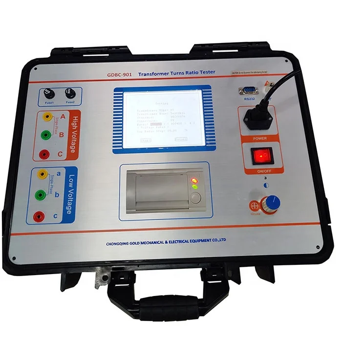 

Portable Turns Ratio TTR Tester Automatic TTR Measuring Instrument for Three-Phase Transformer Test