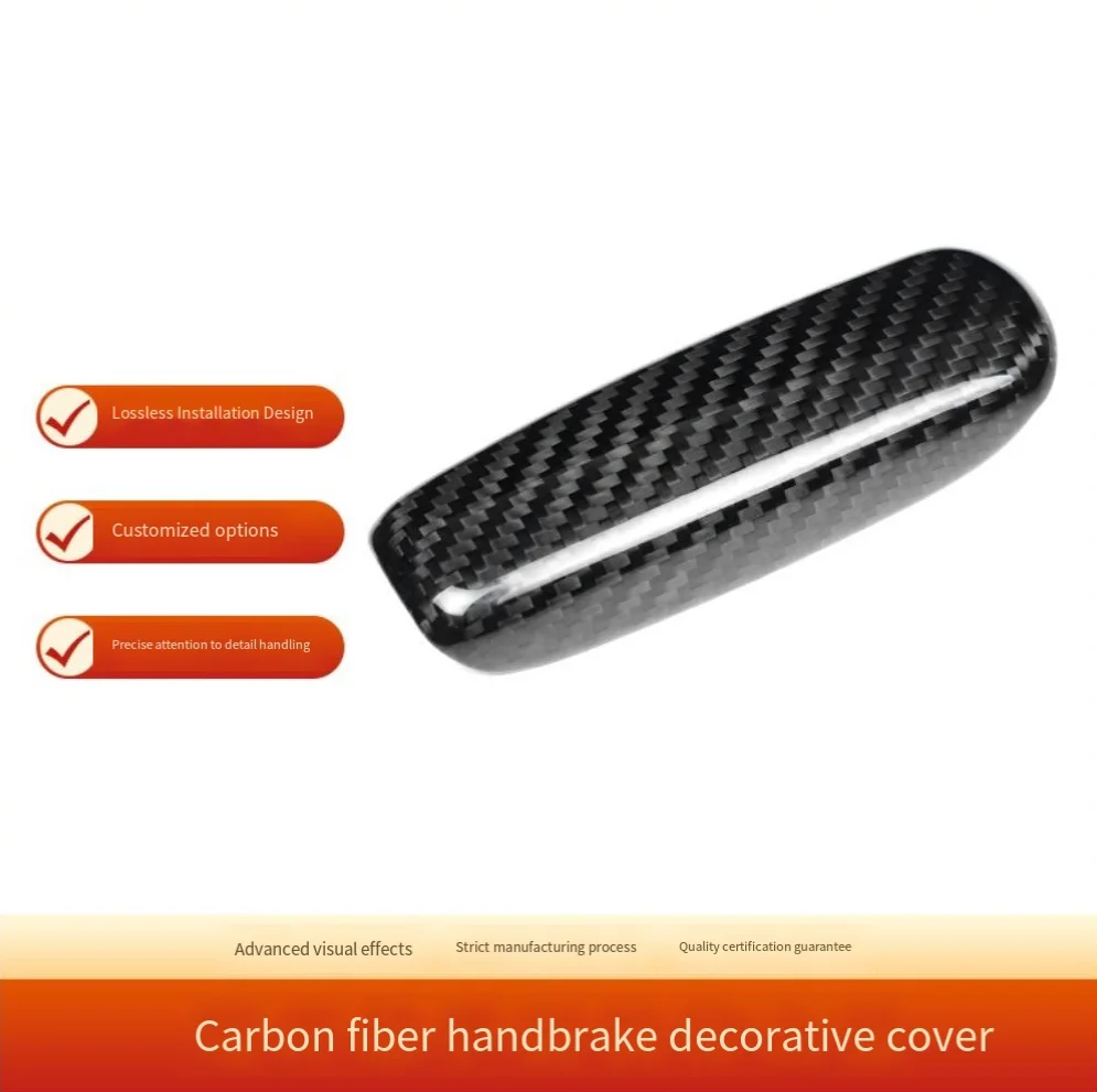 Real Carbon Fiber Handbrake Cover Trim For Mercedes SLK R171 2004-2010