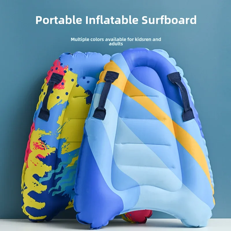 Portable Inflatable Surfboard For Adults Children Pvc Material Ideal For Swimming Surfing In Water Crossbody Design