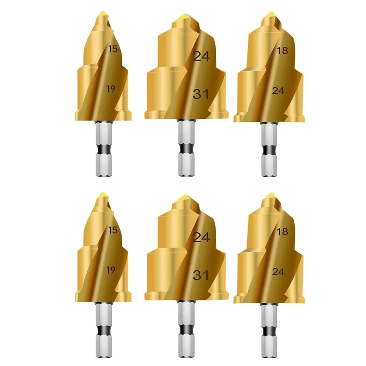 【50% OFF】Stepped Drill Bit, Hexagon Shank Water Pipe Connection Tool 20/25/32mm,Full Open Process Hand Tool Wireless Drills