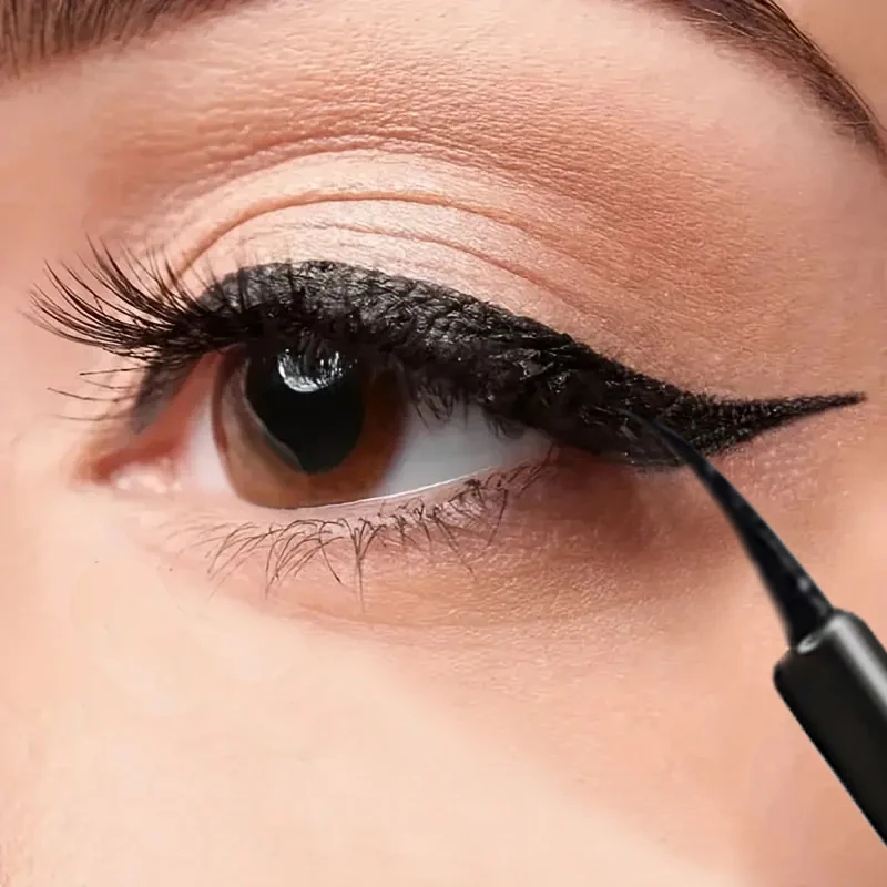 Ultra-fine black liquid eyeliner long-lasting hard-tipped gel eyeliner quick-drying non-smudged eyeliner