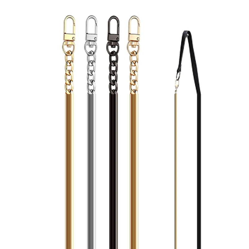 Chain Bag Strap Accessories 20cm Extension Chain Bag Metal Chain Solid Color DIY Chain Durable Gold Silver Black Belts