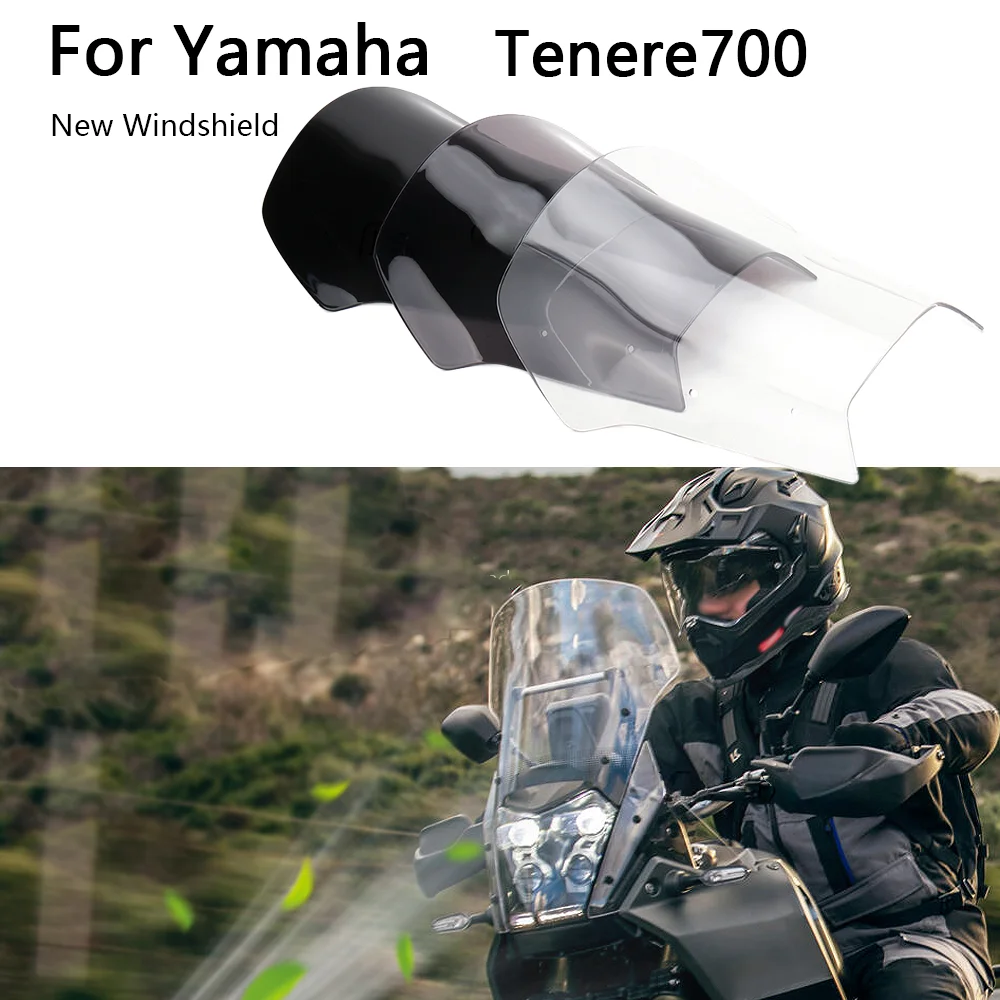 

For YAMAHA TENERE 700 Tenere700 Tenere 700 2021-2024 Motorcycle Sport Windshield Windscreens Wind Deflectors Viser Visor Kit