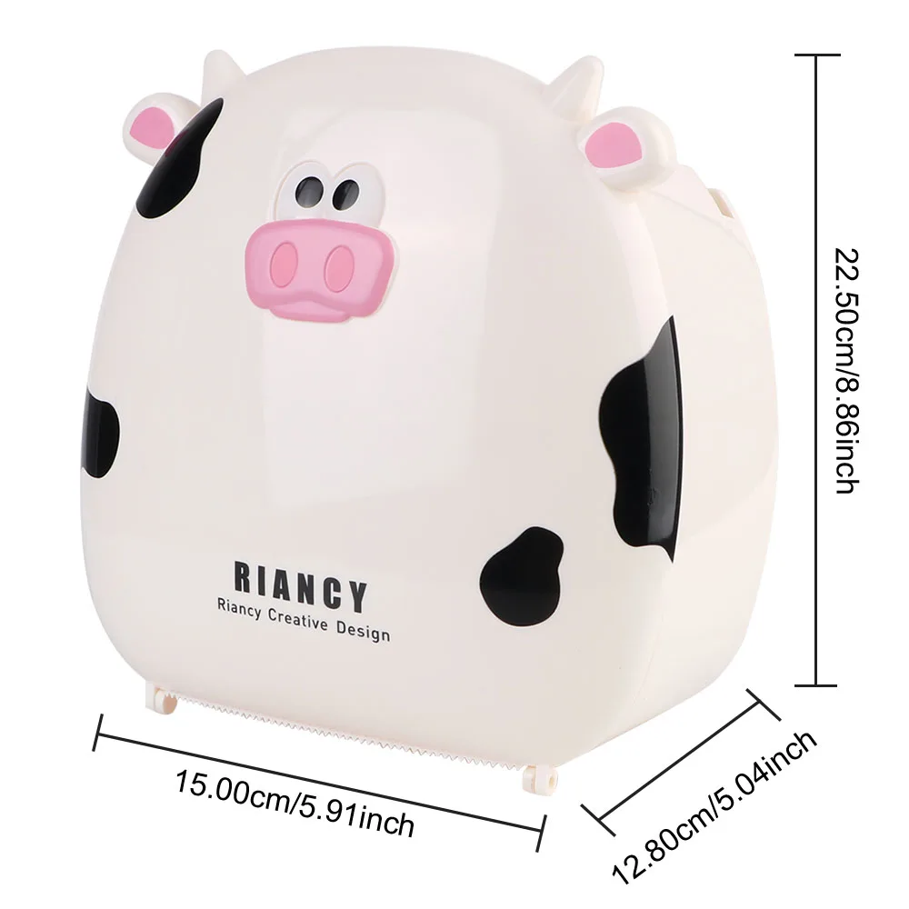 Roll Paper Storage Box Rack Waterproof Wall-Mounted Toilet Tissue Box Bathroom Accessories Creative Cute Toilet Paper Holder