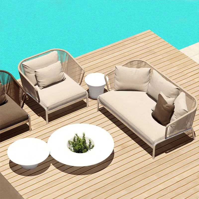 

PYJ Outdoor Rattan Sofa Modular Patio Balcony Leisure Outdoor Garden Furniture