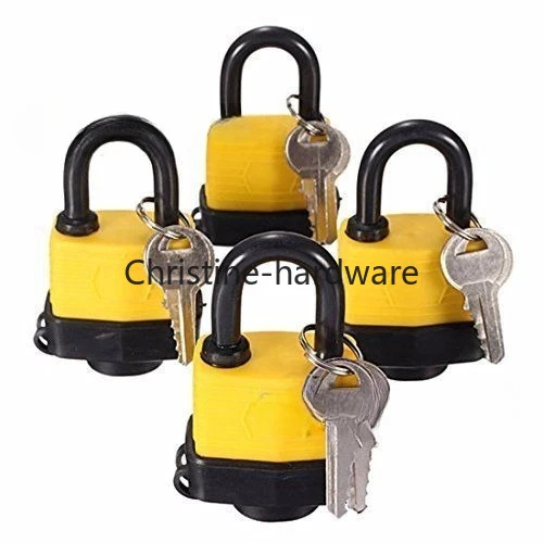 4pcs 30mm Waterproof same Lock Laminated Padlock Pad Same Key electricity box lock Gate Door