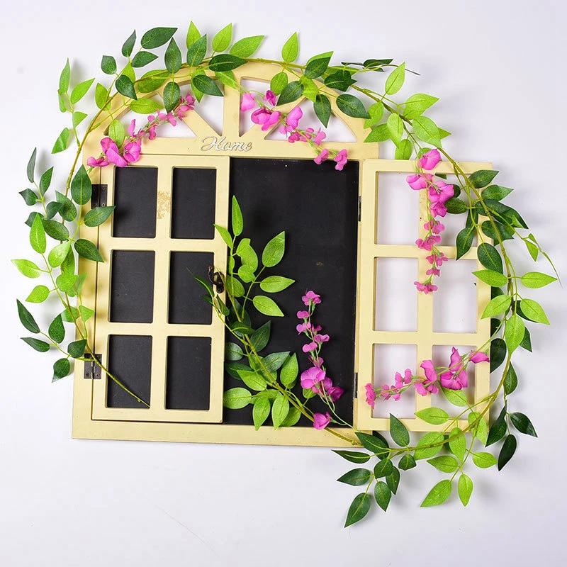 Künstliche Efeu-Pflanze Blumengirlande Raumdekoration Tisch Garten Festival Deko Hochzeitskranz Bogen Wand Innen- und Außenbereich Hof Geschenk – Detail 9