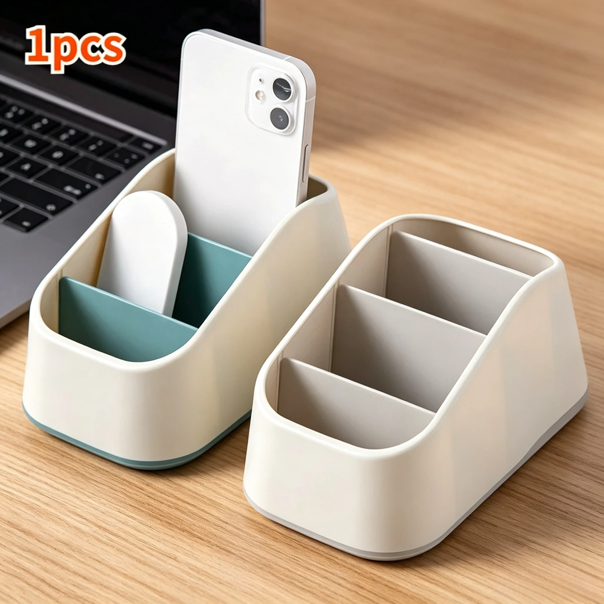 Remote Control Holder Storage Box TV Remote Control Phone Trapezoidal Storage Box Stationery Organizer Hotel Storage Supplies