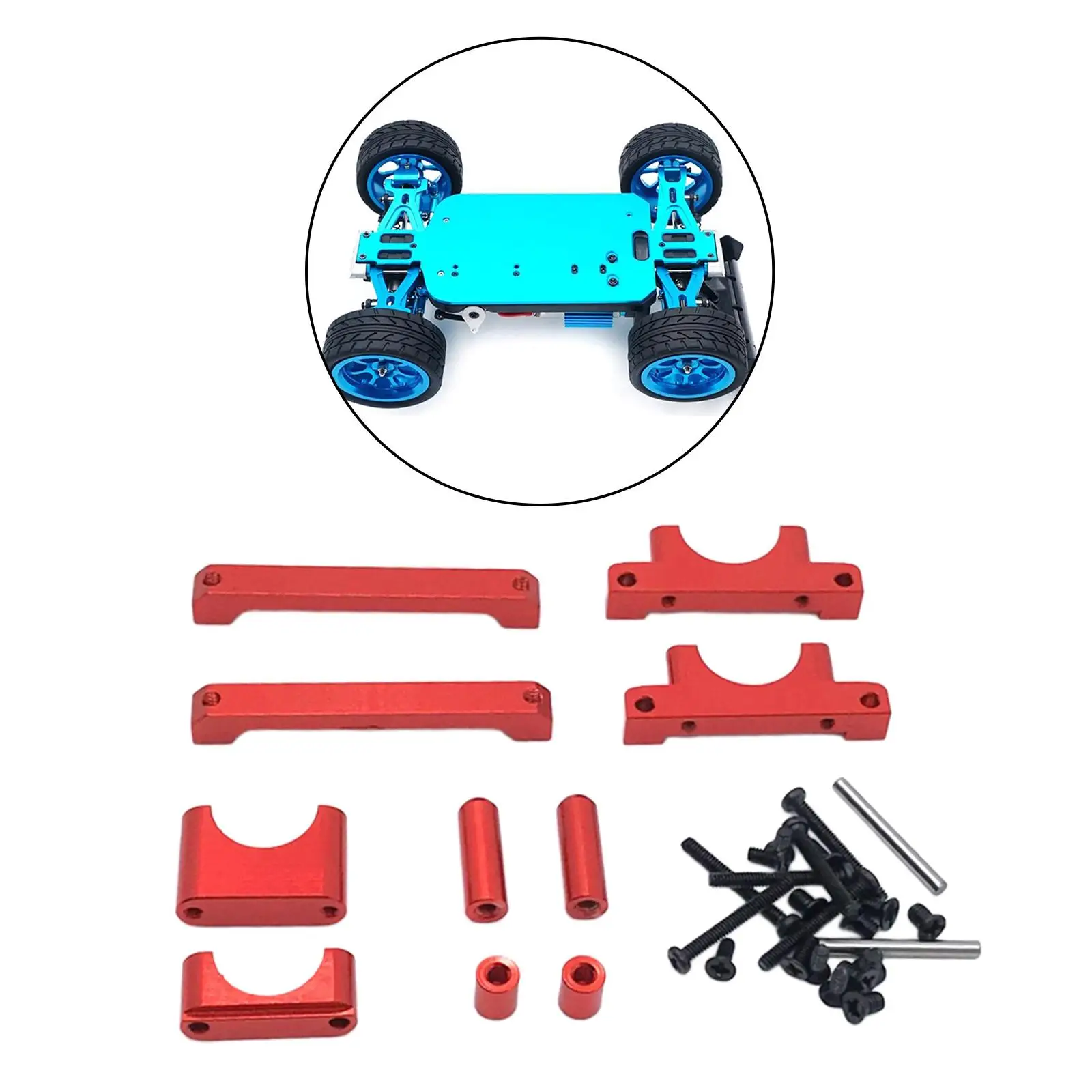 1:18 스케일 RC 자동차 트렁크 업그레이드 부품 A949 A959 A969 RC 자동차 액세서리 용 금속 섀시 예비 부품