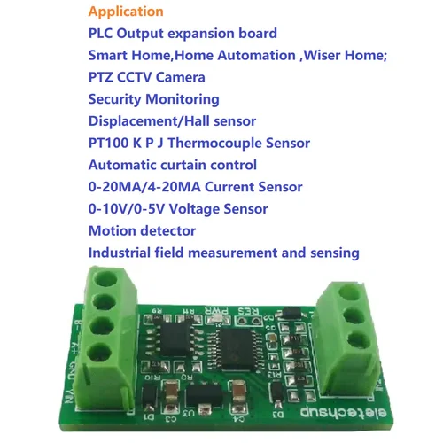 Módulo de colección ADC de 12 bits, corriente de voltaje Modbus RS485 de bajo costo, 4-20mA, 0-10V, PLC, HMI, placa de expansión IO remota analógica
