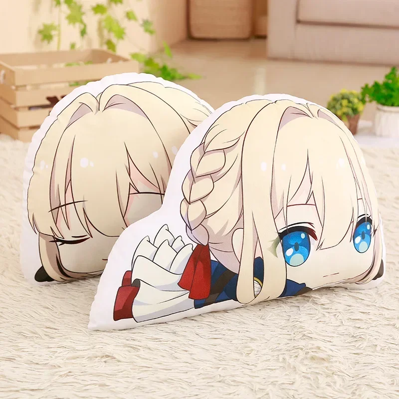 Hot Sale Anime  Violet Evergarden Cosplay Doll Plush Stuffed Cushion Throw Pillow Toy Halloween Gifts for Fan Fans