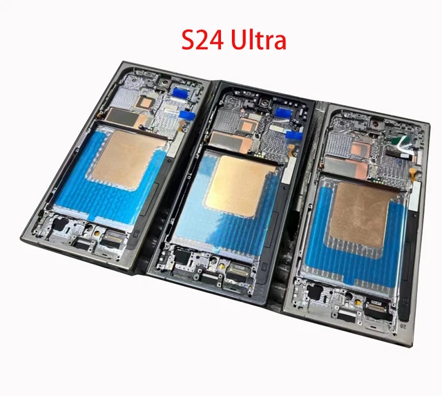 1 szt. Dla Samsung Galaxy S24 Ultra Middle ramka obudowa płyta LCD wsparcie osłona czołowa część zamienna