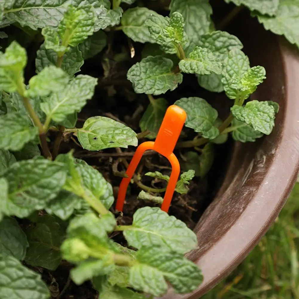 100/200pcs Plant Clip Strawberry Fork Tool Gardening Plastic Environmental Orange Durable Fixed Fixture Clamps Plant Fixed Tools