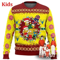 Ugly Christmas Sweater Christmas Sweater Gift Santa Claus Pullover Kids 3D Sweatshirt And Top Autumn Clothi Детские Свитшоты