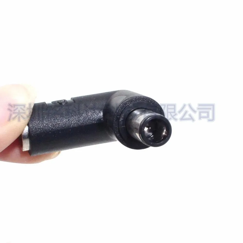 For Dell HP notebook power adapter DC7.4 * 5.0mm male to female elbow angle converter
