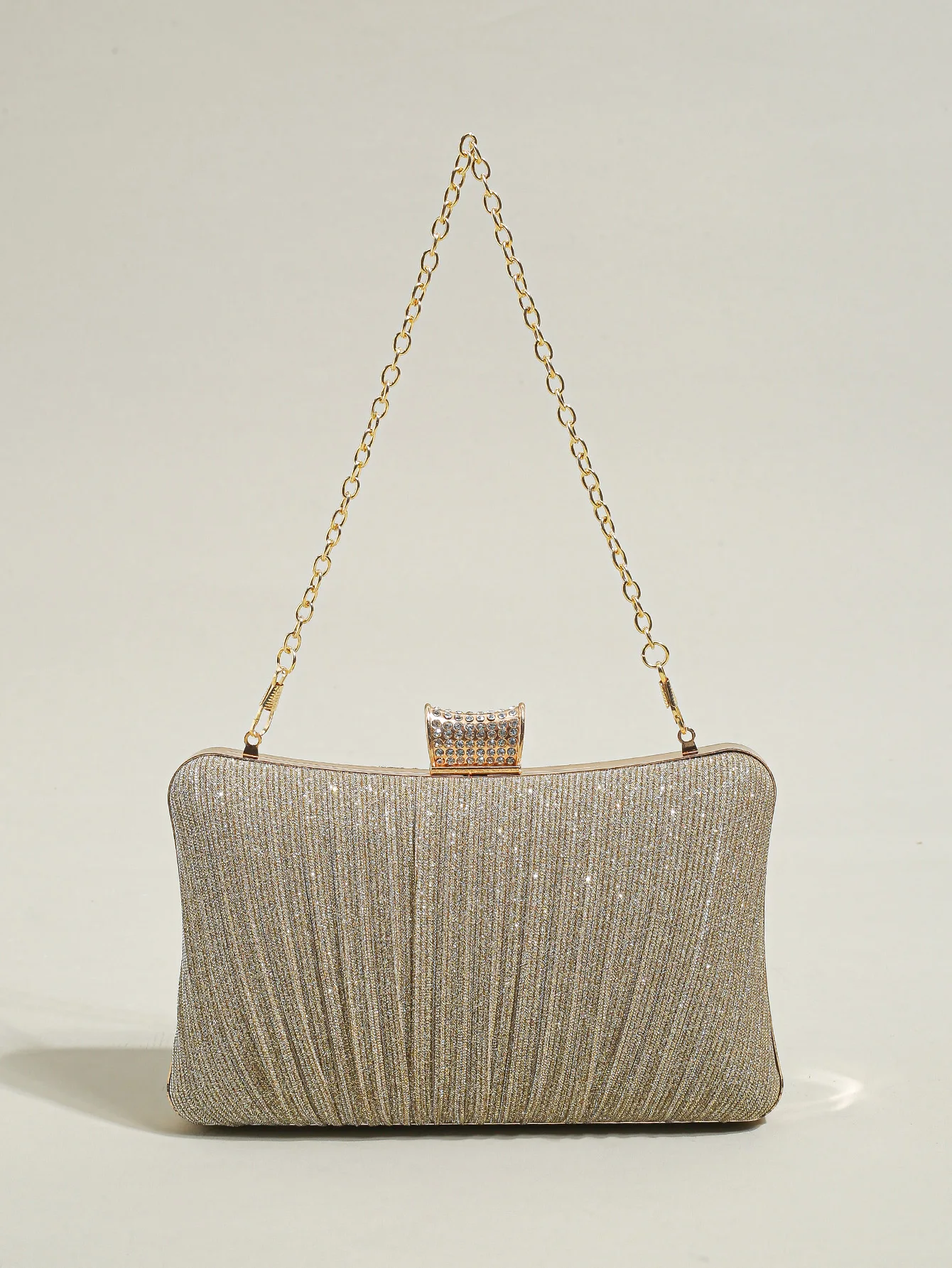 Sparkling Clutch Purses Bride and Bridesmaid Handbag Elegant Detachable  Chain Evening Bag for Women Club Party