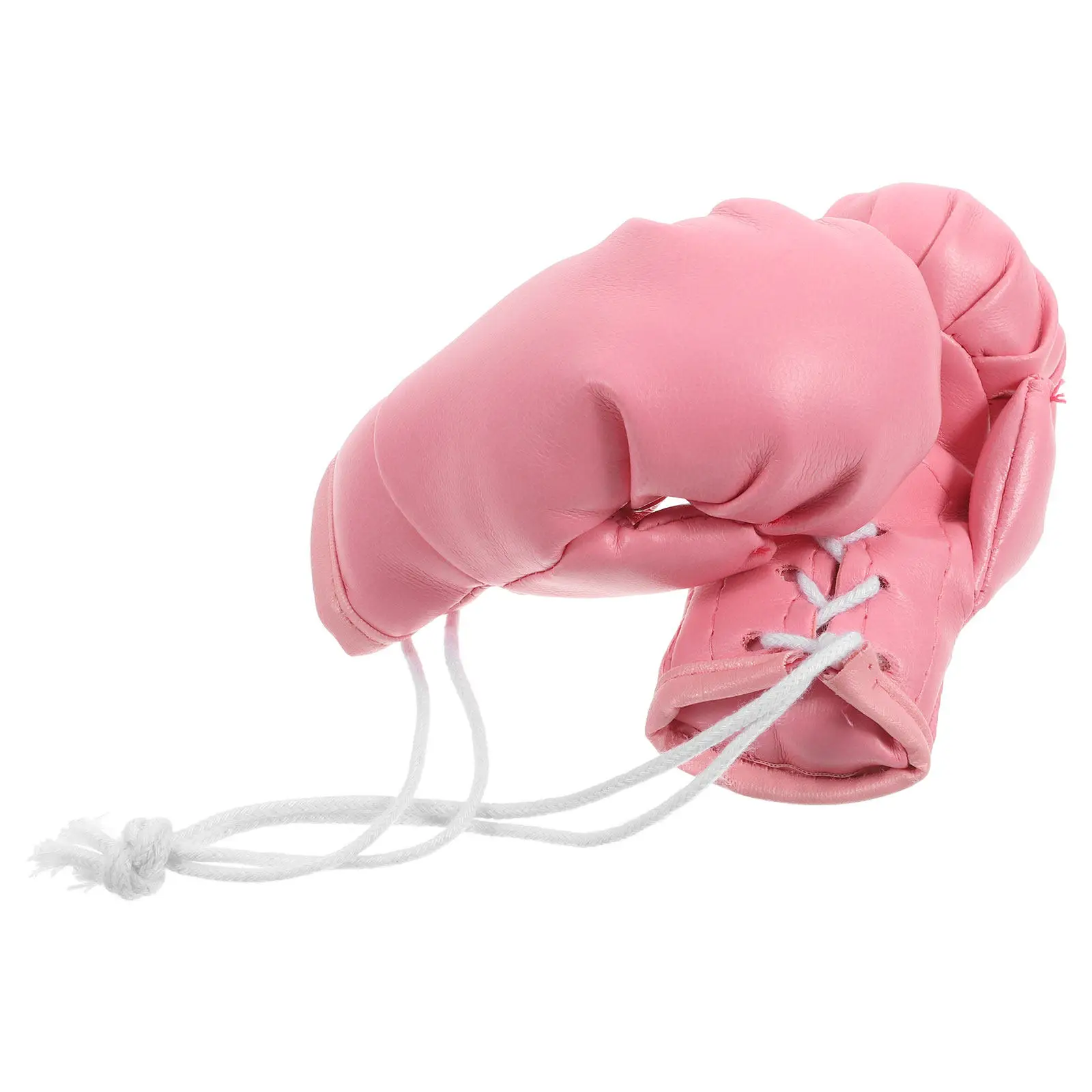 1Pair Boxing Gloves Keychain Punching Gloves Car Hanging Ornament Rearview Mirror Accessory Versatile Decor for Auto Interior