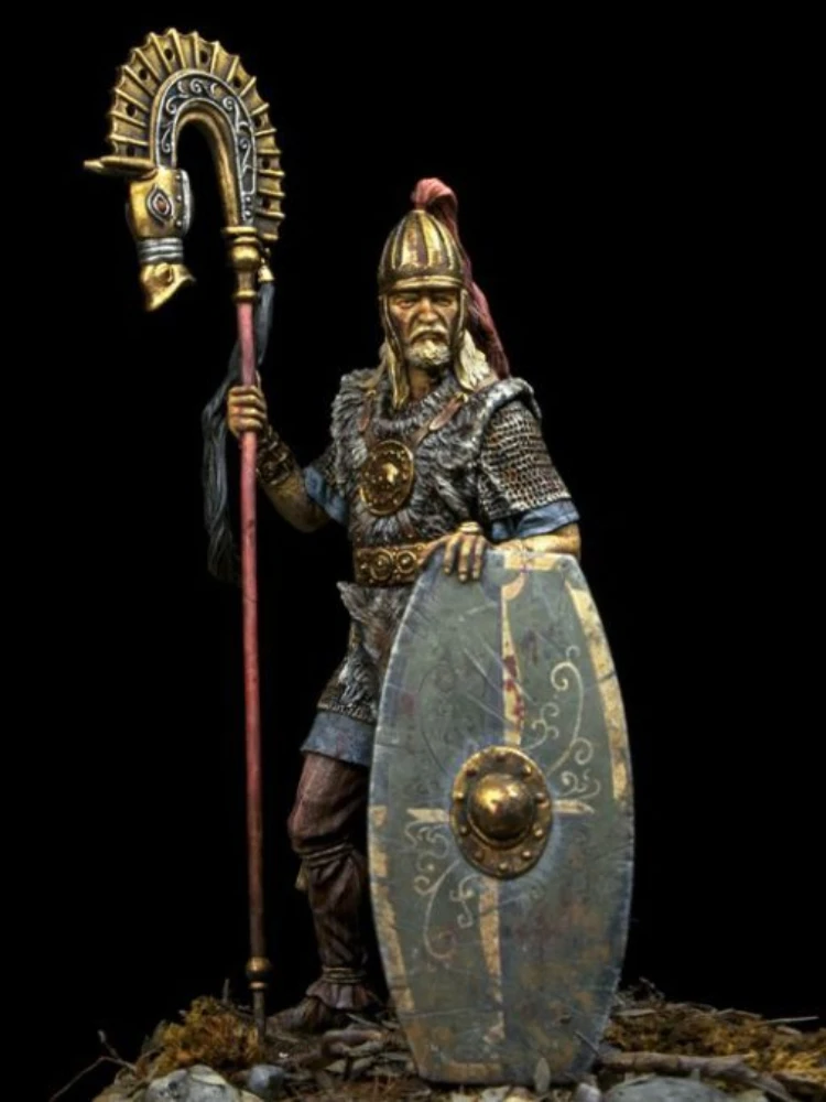 75mm (1:24) Resin Figure Model Kit Historical Figures Miniature Quadi Flag Bearer Diorama Unassembled & Unpainted Free Shipping