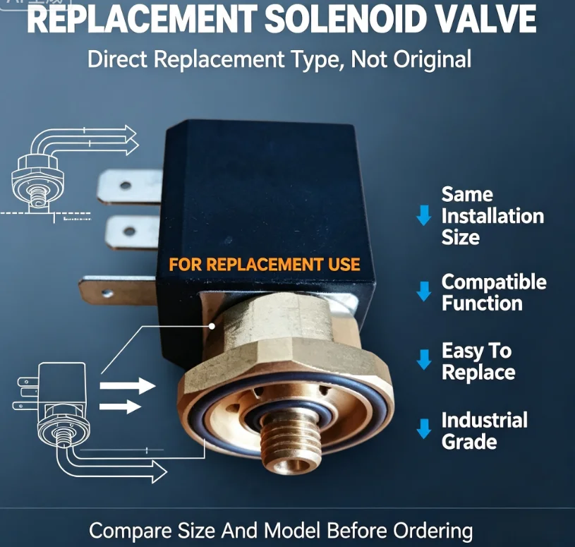 006109 Solenoid Valve KIP INC 2X1455, Coil 2W13U-A034-01 Solenoid Valve / Replacement Type