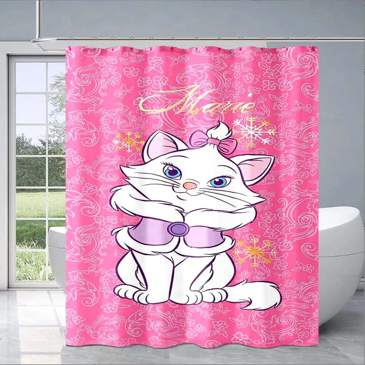 Cartoon Anime Mary Cat Girl Shureta Cute Cartoon Disney Pattern Shureta Children's Bathroom Fashion Decoration Children's Gift