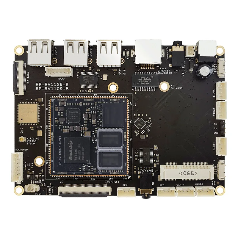

The development board is compatible with RV1126 core board A53 3T hashrate NPURP-RV1126B-P
