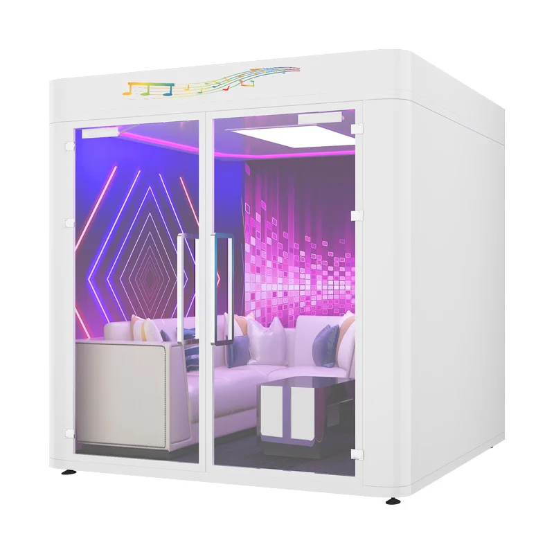Portable Double-Layer Soundproof Booth for Hotel Use Modern Anti-Interference Recording Karaoke Music Room for Home Family Party