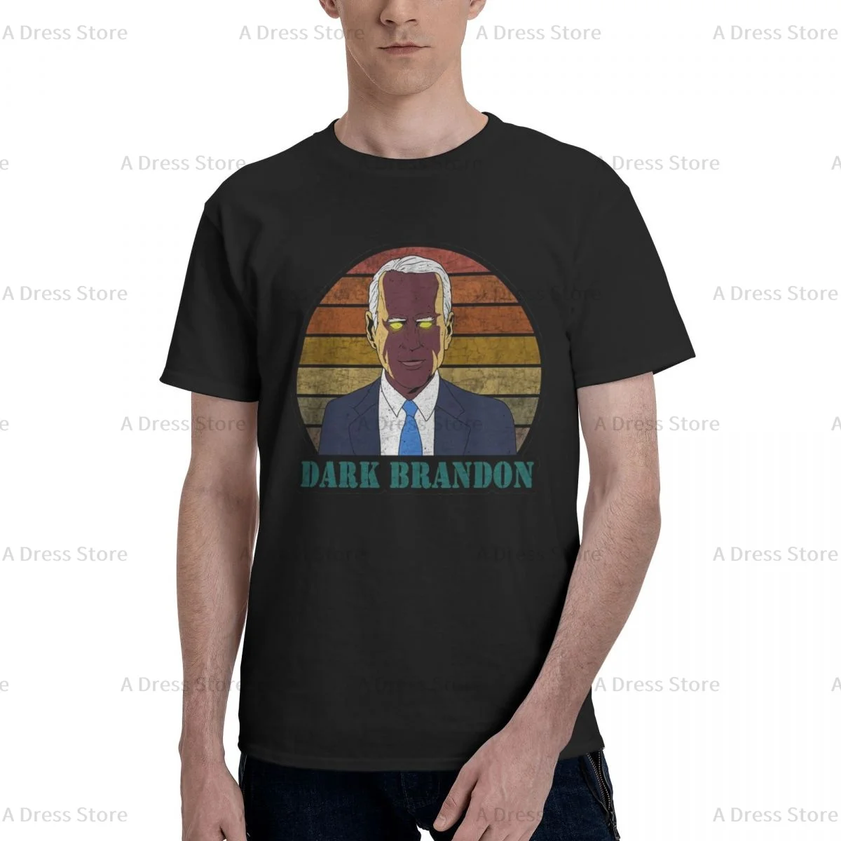 Biden เสื้อยืดคอกลมขนาดใหญ่พิเศษสำหรับผู้ชาย, เสื้อยืดคอกลม2024สีดำเสื้อยืดคอกลมสำหรับใส่หน้าร้อนของขวัญ