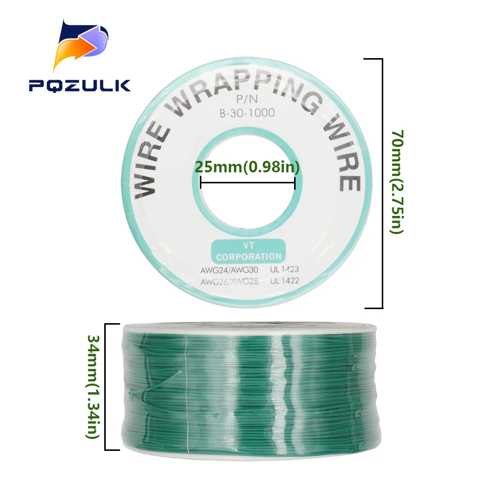 250 m/lots 30 AWG Wrapping Wire 10 Colors Single Strand Copper Cable Ok Wire Electrical Wire for Laptop Motherboard PCB Solder