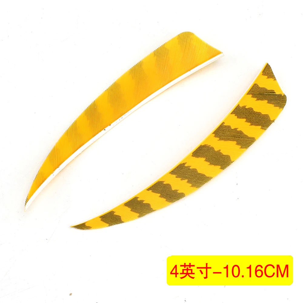 24Pcs 3 zoll 4 zoll 5 Zoll Schild Cut Pfeil Federn Gestreiften Echten Türkei Cut Feder Bogenschießen Zubehör Befiederung federn – Detail 19