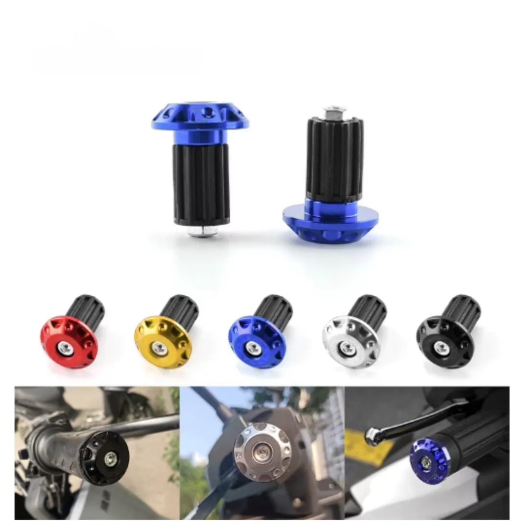2Pcs CNC Aluminum Anti-vibration Handlebar End Cap Counterweight Slider For Honda Yamaha Motorcycle Modification Accessories image 4