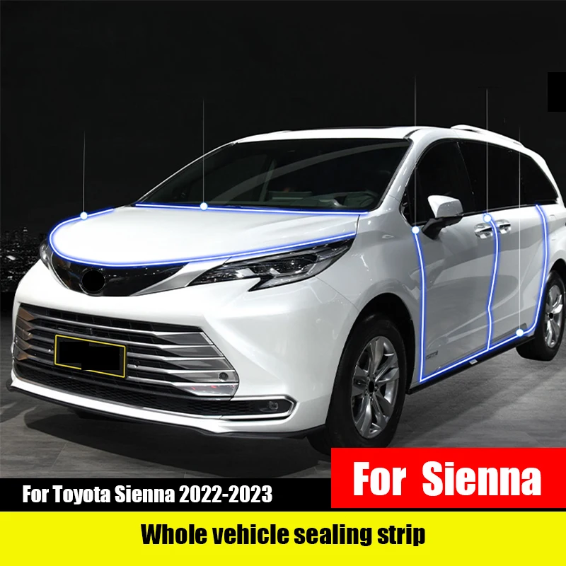 For Toyota Sienna 2022-2023 Whole vehicle sealing strip modification accessories interior