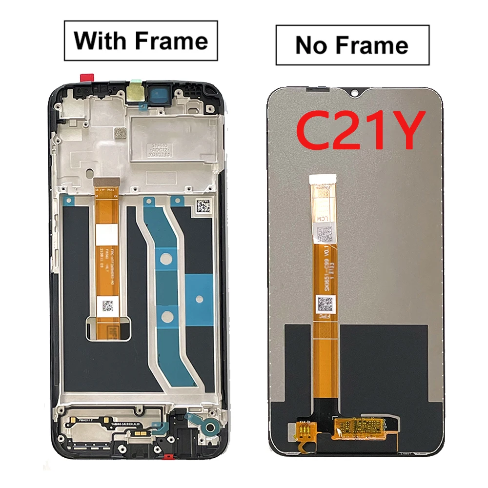 Ensemble écran tactile LCD, 6.5 pouces, pour Oppo Realme C21Y C21 RMX3261, RMX3263