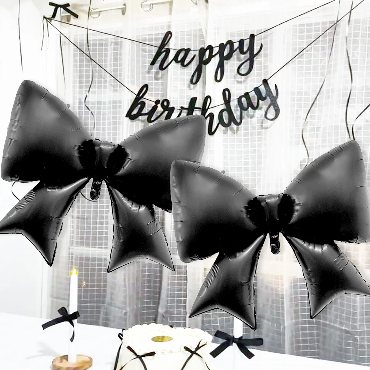 1/2 Pcs Black Bow B…