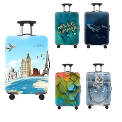 Luggage Cover Stretch Fabric Suitcase Protector Dustproof Case Cover Suitable For18-32 Inch Suitcase Case Travel Organizer